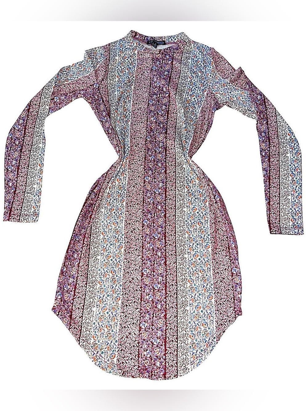Boho chic bodycon floral dress.